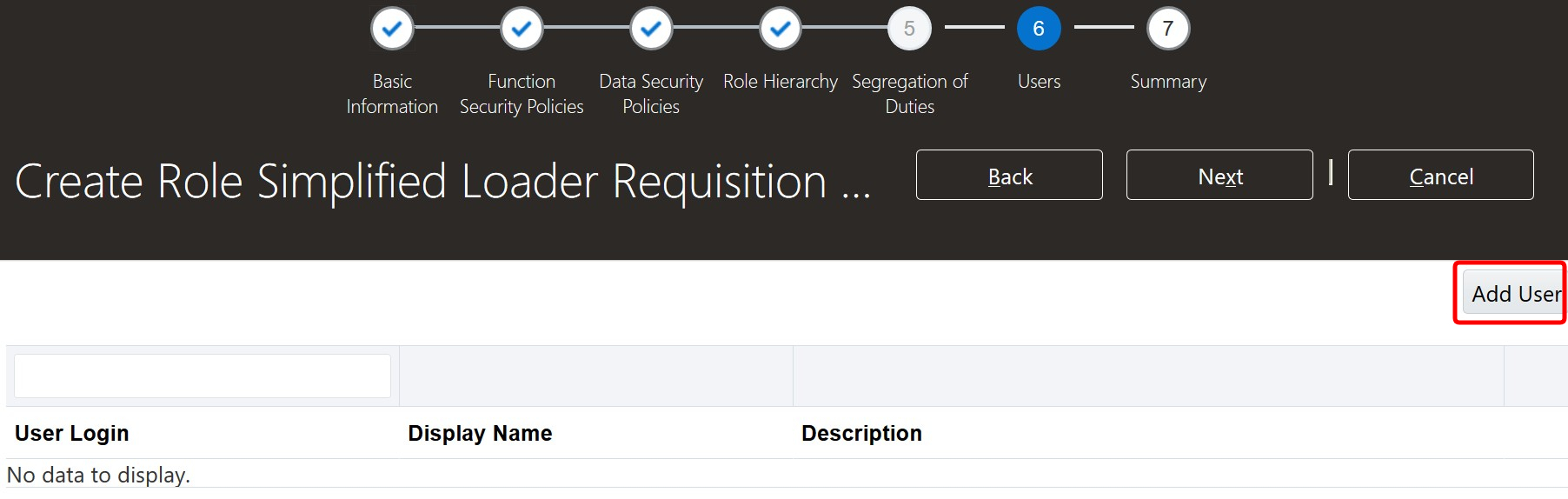 Add User - Simplified Loader Excel for Oracle Fusion Cloud ERP
